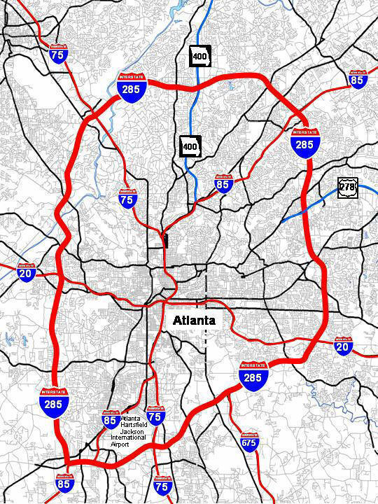 Map Of I 285 Atlanta 