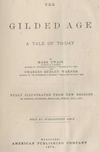 gilded age by twain
