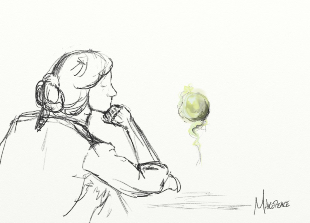 Idle Moment Sketch by Amanda Makepeace