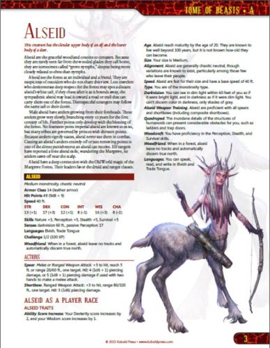 Kobold Press has launched The Tome of Beasts a new 5e monster manual on  Kickstarter. Many of the monsters included in the Tome of Beasts originally  appeared in the Midgard and Southlands